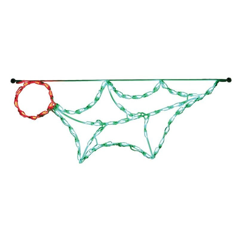 LED Linkable Holly Leaf with Berry #LED-HB44 *Set of 12*